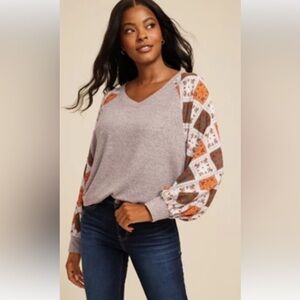 Maurices  pullover v-neck lightweight sweater size 1X women’s